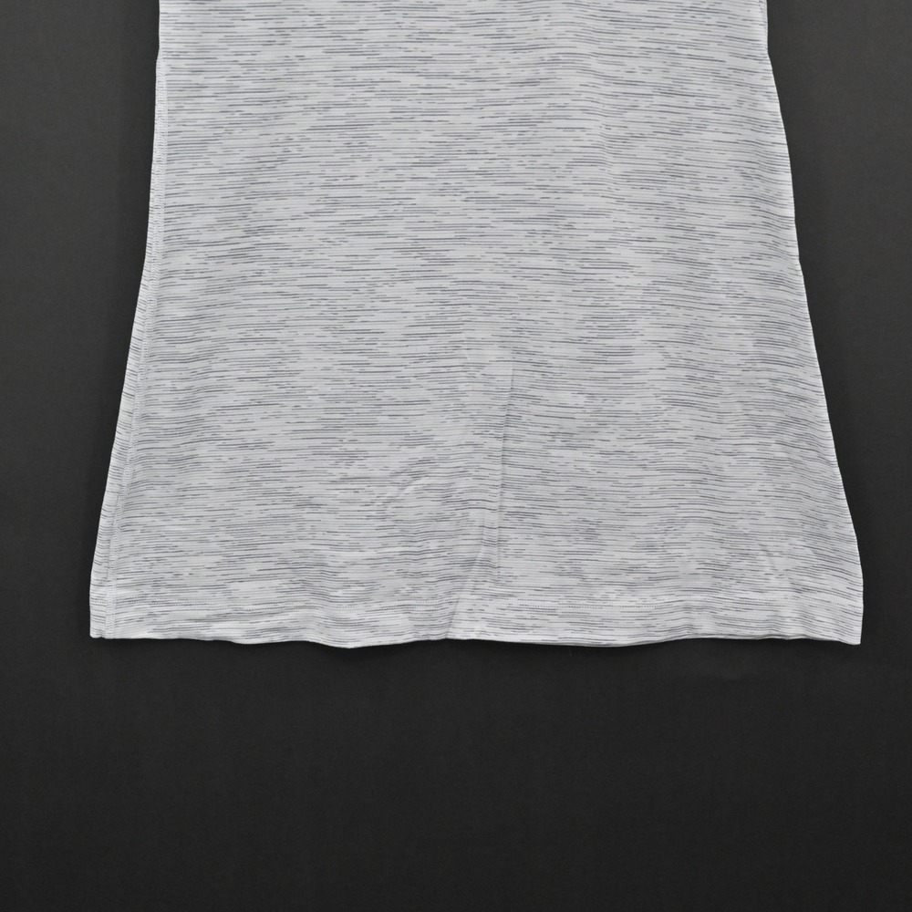 Lululemon Womens Cool Racerback Tank Top Size 4 White Space Nimbus Battle Logo - Picture 7 of 10